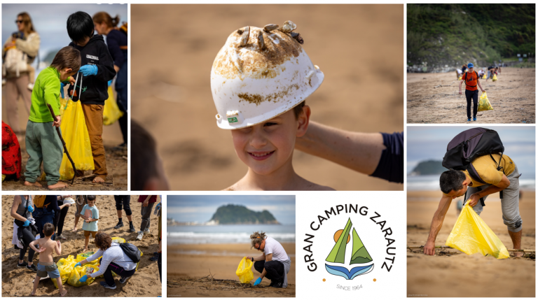 Gran Camping Zarautz limpieza playas